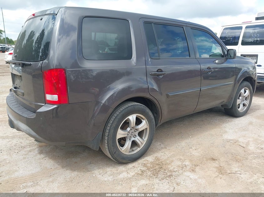 Vin: 5fnyf3h69db022467, lot: 45723483, honda pilot ex-l 20134