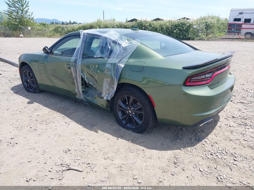 Vin: 2c3cdxjg1mh526360, lot: 45723520, dodge charger sxt awd 20213