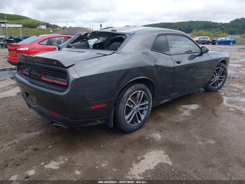 Vin: 2c3cdzgg4kh760024, lot: 45723592, dodge challenger sxt awd 20194