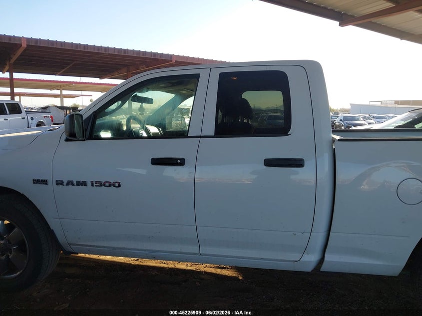 2012 Ram 1500 5.7 Ram St white Lot 111045225909 Vin 1C6RD6FT7CS212524