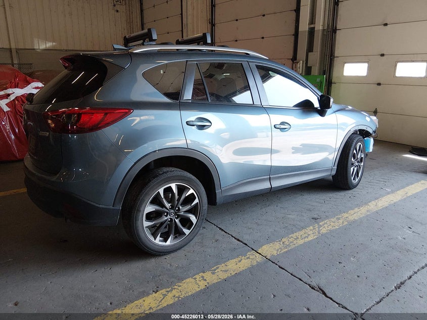Vin: jm3ke4dy0g0782755, lot: 45723774, mazda cx-5 grand touring 20164