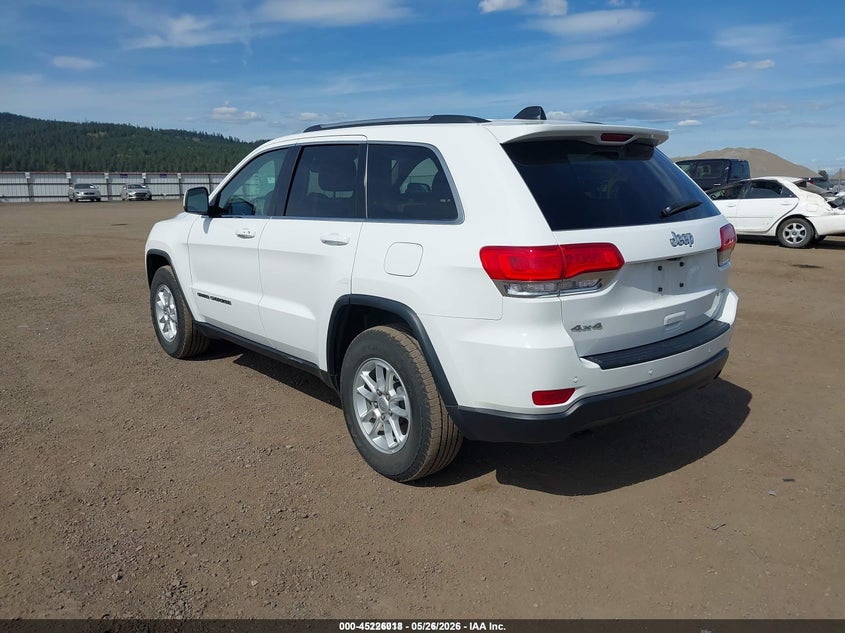Vin: 1c4rjfag1jc405240, lot: 45723779, jeep grand cherokee laredo e 4x4 20183