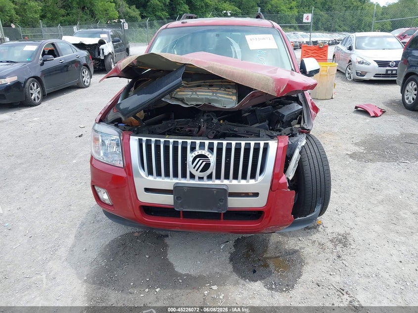 2010 MERCURY MARINER SPORT UTILITY VEHICLE 2.5L I-4 DOHC, VVT, 171HP