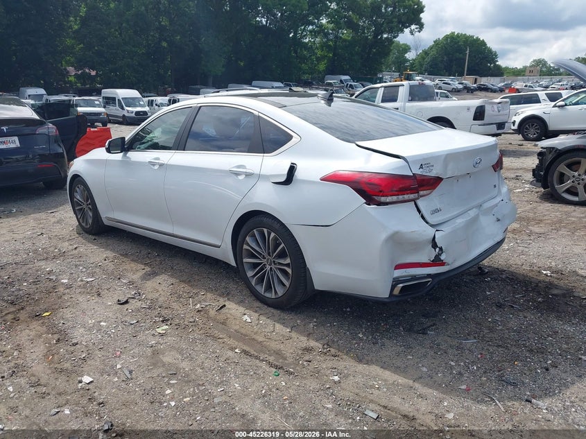 Vin: kmhgn4je9gu143948, lot: 45724080, hyundai genesis 3.8 20163