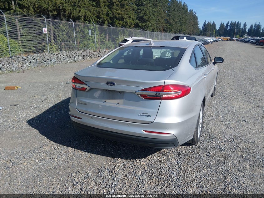 Vin: 3fa6p0lu2kr274717, lot: 45724160, ford fusion hybrid se 20194