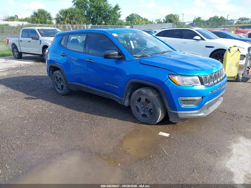 Vin: 3c4njcab3kt809678, lot: 45724200, jeep compass sport fwd 2019 img_1