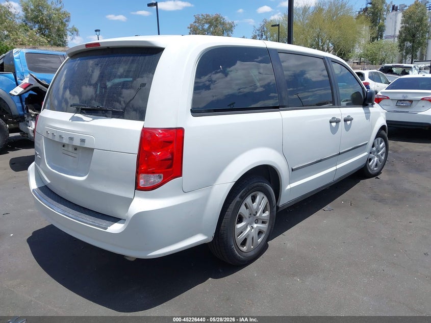 Vin: 2c4rdgbg7gr211212, lot: 45724201, dodge grand caravan american value pkg 20164