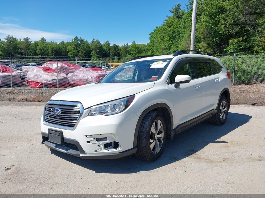 Vin: 4s4wmacd2k3450572, lot: 45724272, subaru ascent premium 20192