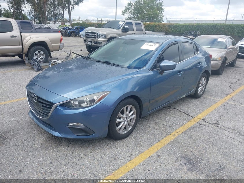 Vin: jm1bm1u78g1332332, lot: 45724331, mazda mazda3 i sport 20162
