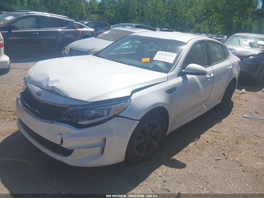 Vin: knagt4l32g5106530, lot: 45724337, kia optima lx 20162