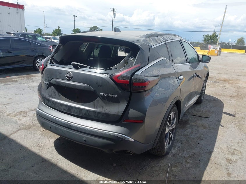 Vin: 5n1az2bs3pc138513, lot: 45724363, nissan murano sv intelligent awd 20234