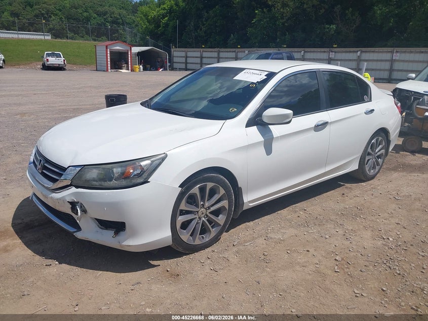 Vin: 1hgcr2f50da121274, lot: 45724430, honda accord sport 20132