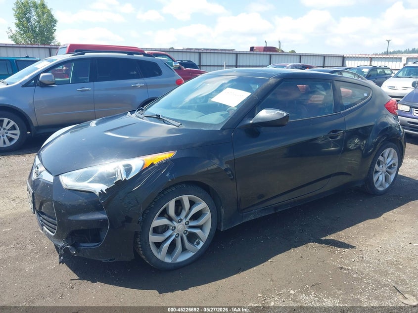 Vin: kmhtc6ad6du141996, lot: 45724453, hyundai veloster 20132