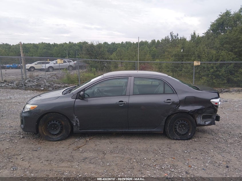 2012 Toyota Corolla 1.8 grey Lot 111045226737 Vin 5YFBU4EE4CP013272
