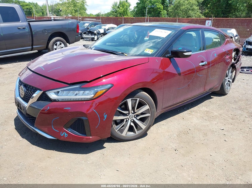 Vin: 1n4aa6av2kc370551, lot: 45724546, nissan maxima 3.5 sl 20192