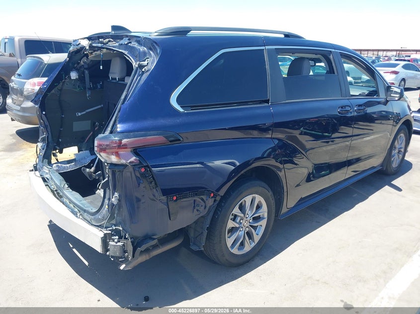 Vin: 5tdbskfc6ps099446, lot: 45724658, toyota sienna le 20234