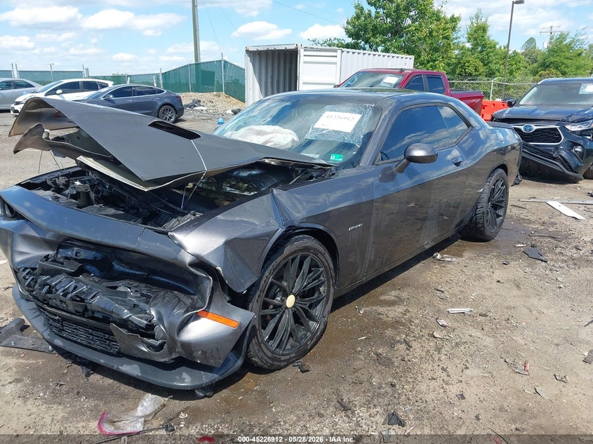 Vin: 2c3cdzbt7hh664384, lot: 45724673, dodge challenger r/t plus 20172