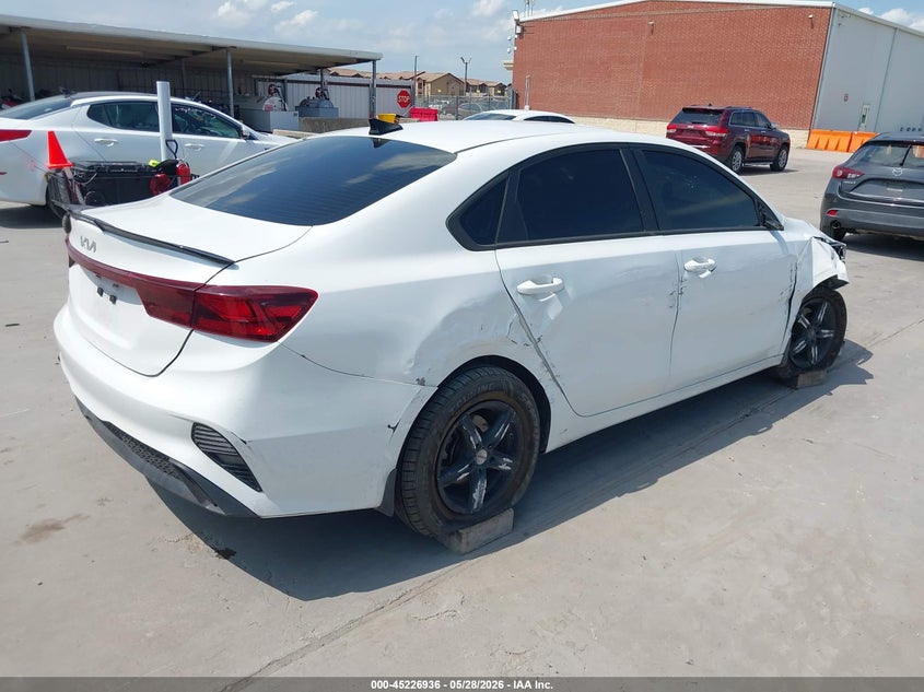 Vin: 3kpf24ad8pe609187, lot: 45724697, kia forte lxs 20234