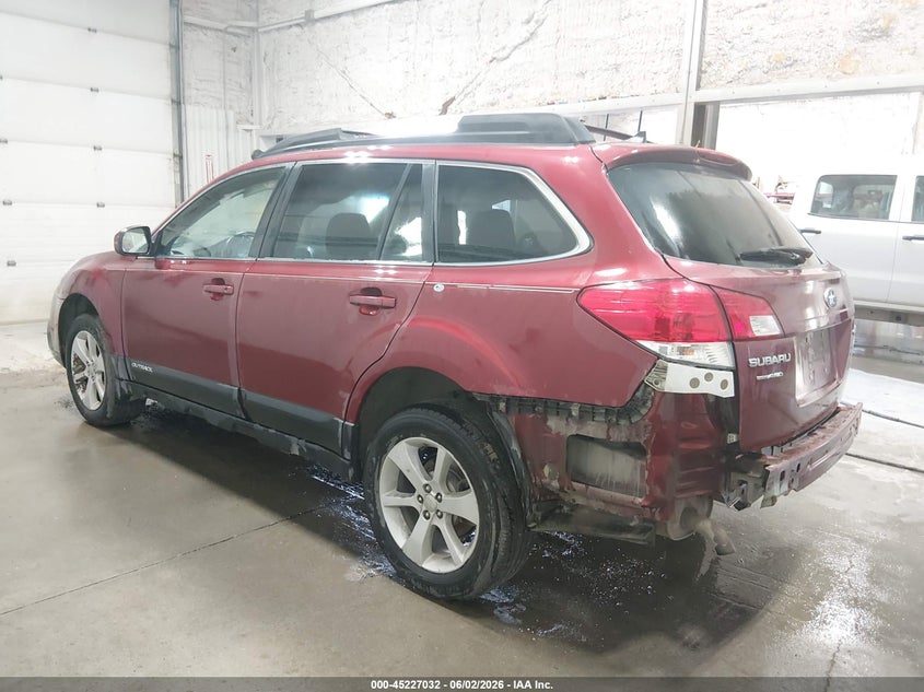 Vin: 4s4brbcc1e1269508, lot: 45724793, subaru outback 2.5i premium 20143