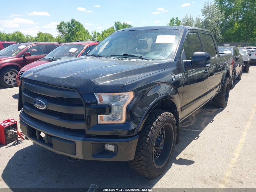 Vin: 1ftew1ef7ffb72622, lot: 45724865, ford f-150 lariat 20152