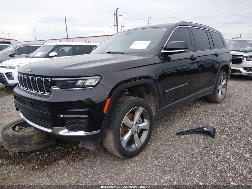 Vin: 1c4rjjbg2m8136464, lot: 45724937, jeep grand cherokee l limited 4x2 20212