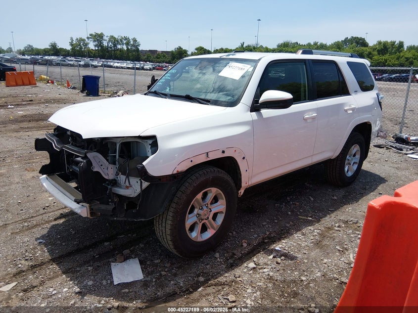 Vin: jtezu5jr3l5225456, lot: 45724950, toyota 4runner sr5 20202