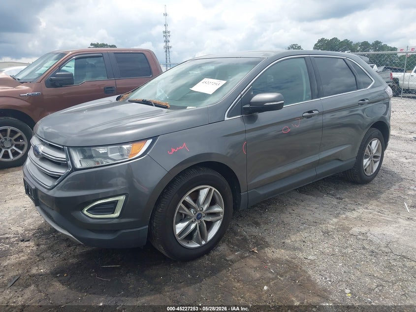 Vin: 2fmtk4j95fbb05616, lot: 45725014, ford edge sel 20152