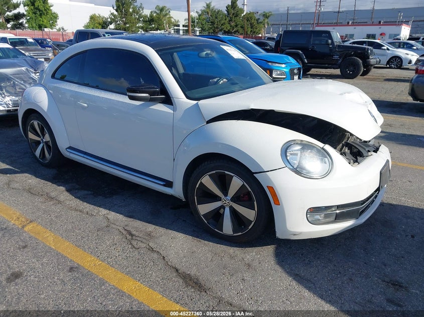 Vin: 3vwva7at2cm628029, lot: 45725121, volkswagen beetle 2.0t turbo 2012 img_1