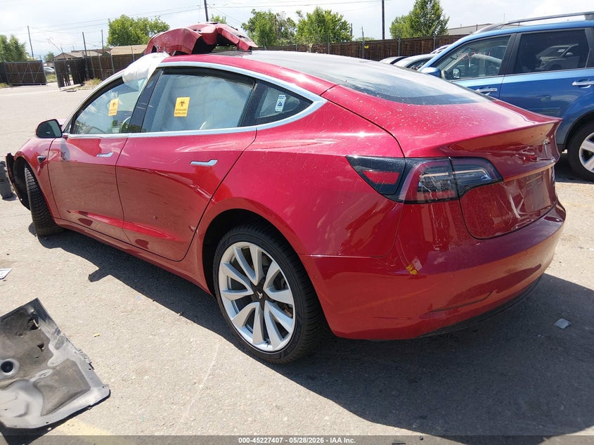 Vin: 5yj3e1eb4jf115895, lot: 45725167, tesla model 3 long range/performance 20183