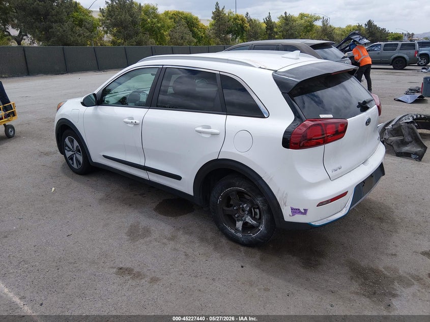 Vin: kndcm3ld5k5234335, lot: 45725202, kia niro plug-in hybrid lx 20193