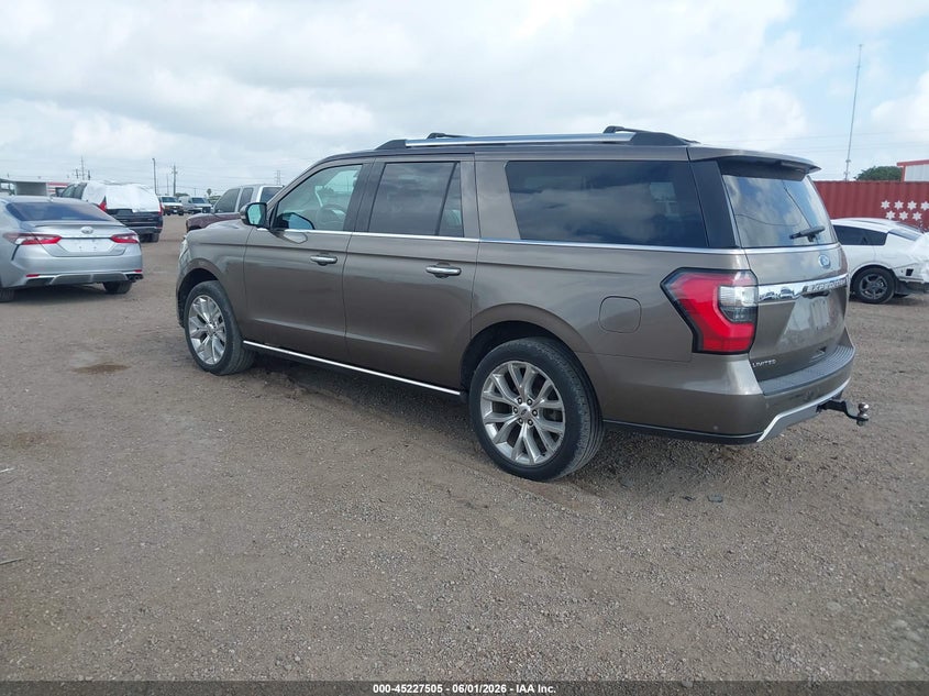 Vin: 1fmjk1kt6jea52504, lot: 45725266, ford expedition max limited 20183
