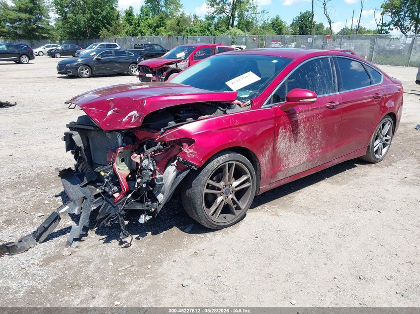 Vin: 3fa6p0k99gr155020, lot: 45725373, ford fusion titanium 20162