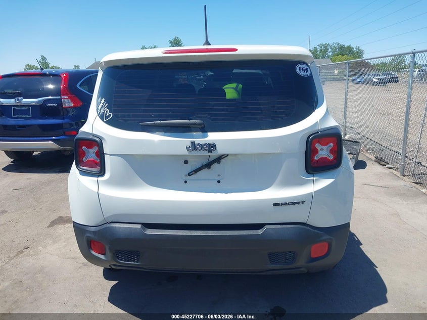 2017 Jeep Renegade Sport Fwd VIN: ZACCJAAB5HPE61507 Lot: 45227706