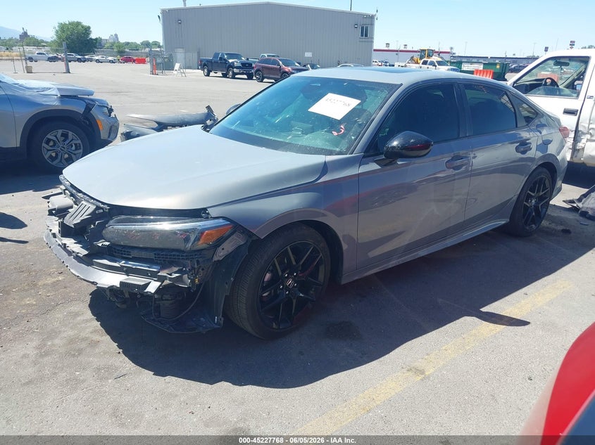 Vin: 2hgfe4f80sh334254, lot: 45725529, honda civic hybrid sport/sport touring 20252