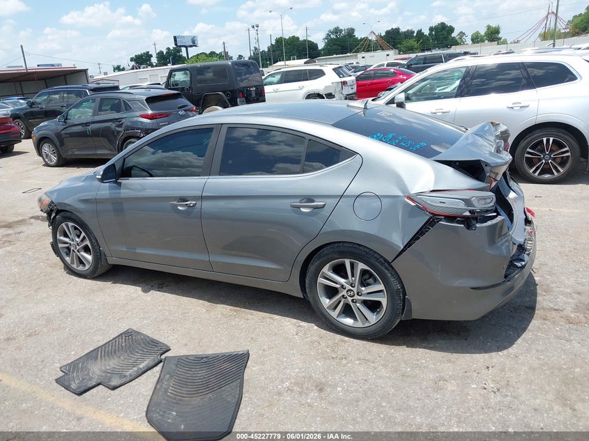 VIN KMHD84LF8JU448929 2018 HYUNDAI ELANTRA LIMITED
