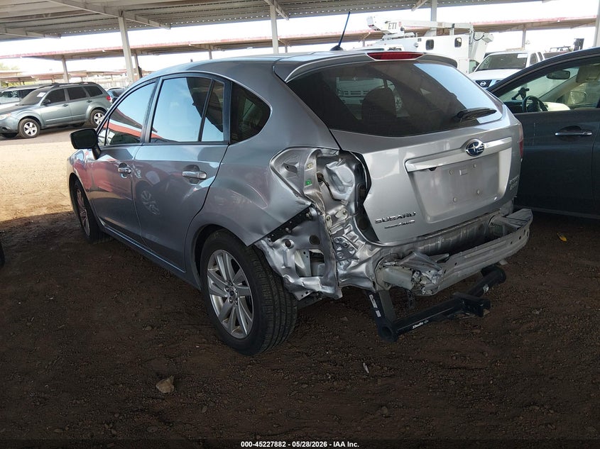 Vin: jf1gpab69g8224631, lot: 45725644, subaru impreza 2.0i premium 20163