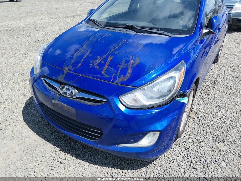 2012 Hyundai Accent 1.6 Gls blue Lot 111045227894 Vin KMHCU4AE4CU064294