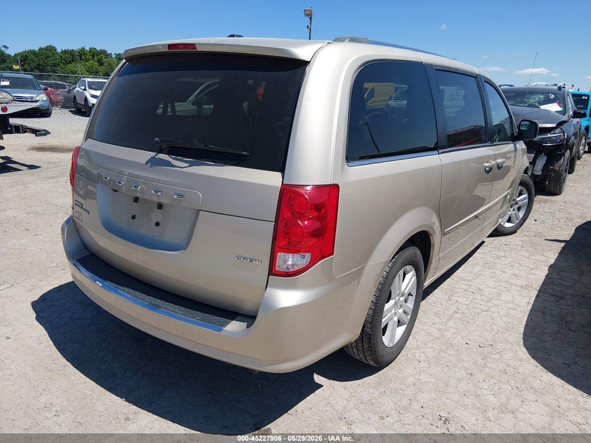 2012 Dodge Caravan 3.6 Grand Crew beige Lot 111045227906 Vin 2C4RDGDG5CR296932