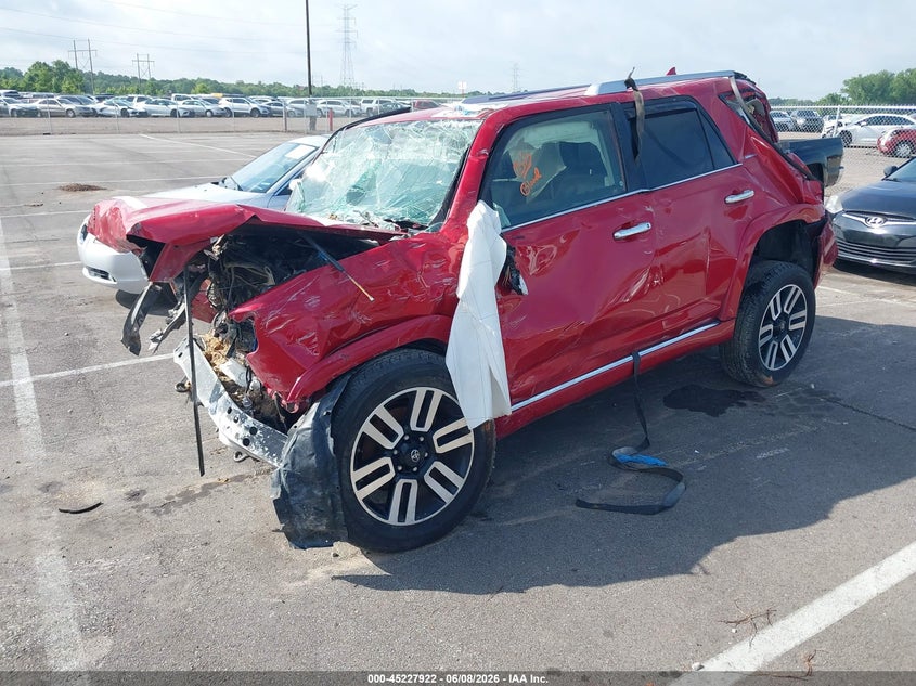 Vin: jtezu5jr1f5102050, lot: 45725683, toyota 4runner limited 20152
