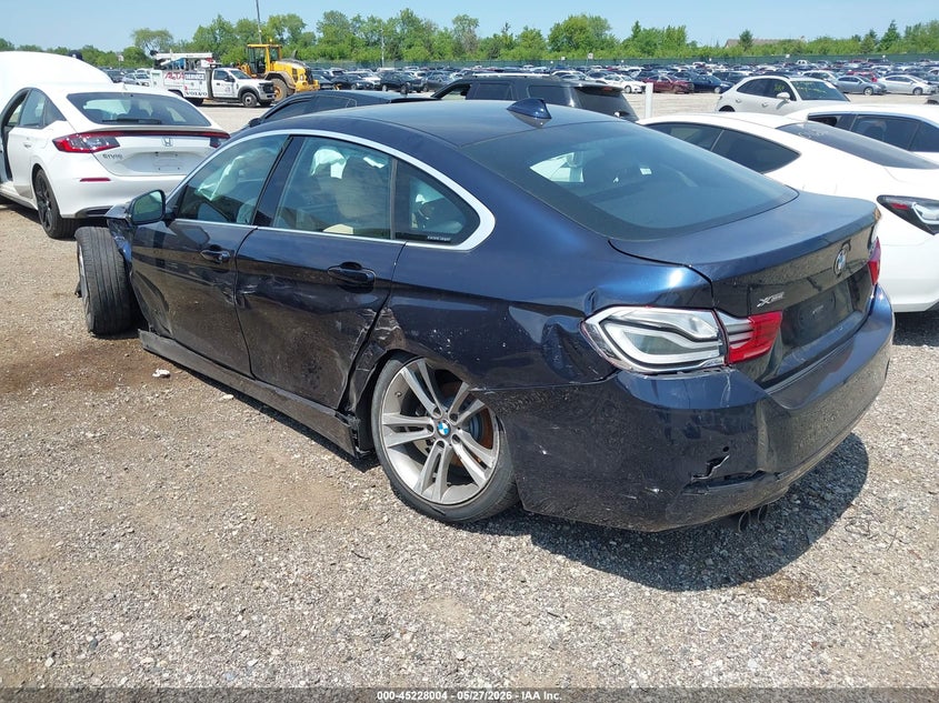 Vin: wba4j3c50kbl08782, lot: 45725765, bmw 430i gran coupe xdrive 20193