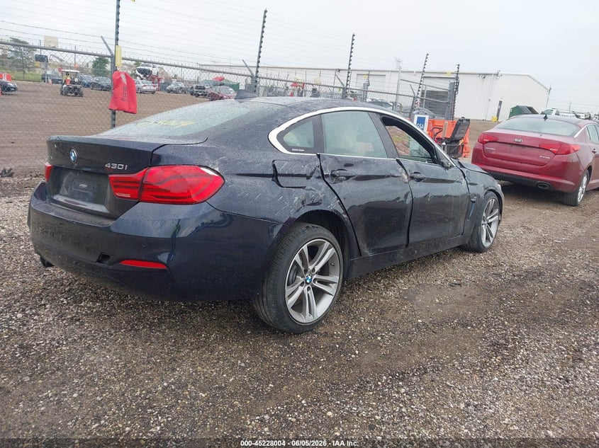 Vin: wba4j3c50kbl08782, lot: 45725765, bmw 430i gran coupe xdrive 20194