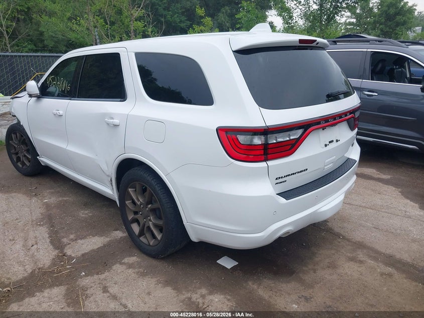 Vin: 1c4sdjct4hc763044, lot: 45725777, dodge durango r/t awd 20173