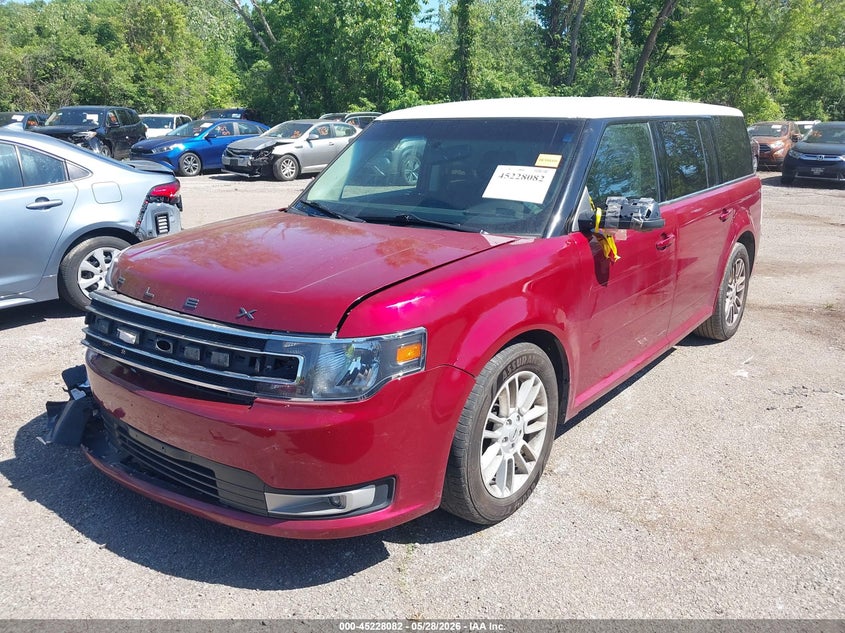 Vin: 2fmgk5c82ebd35737, lot: 45725843, ford flex sel 20142