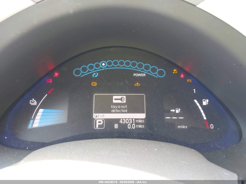 2011 Nissan Leaf Sl VIN: JN1AZ0CP3BT001327 Lot: 45228216