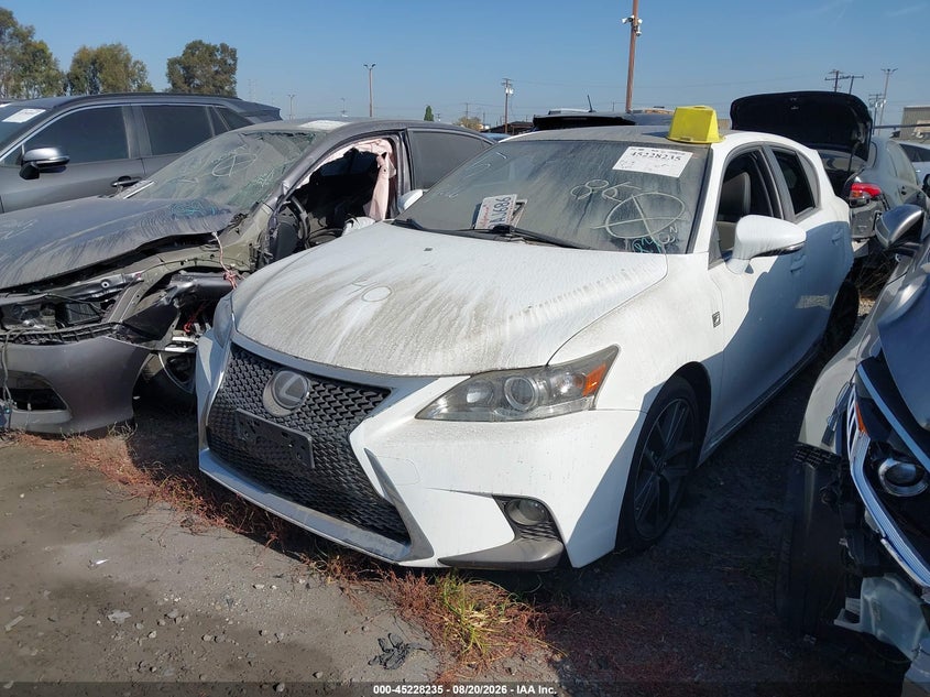 Vin: jthkd5bh1g2254360, lot: 45725996, lexus ct 200h 20162