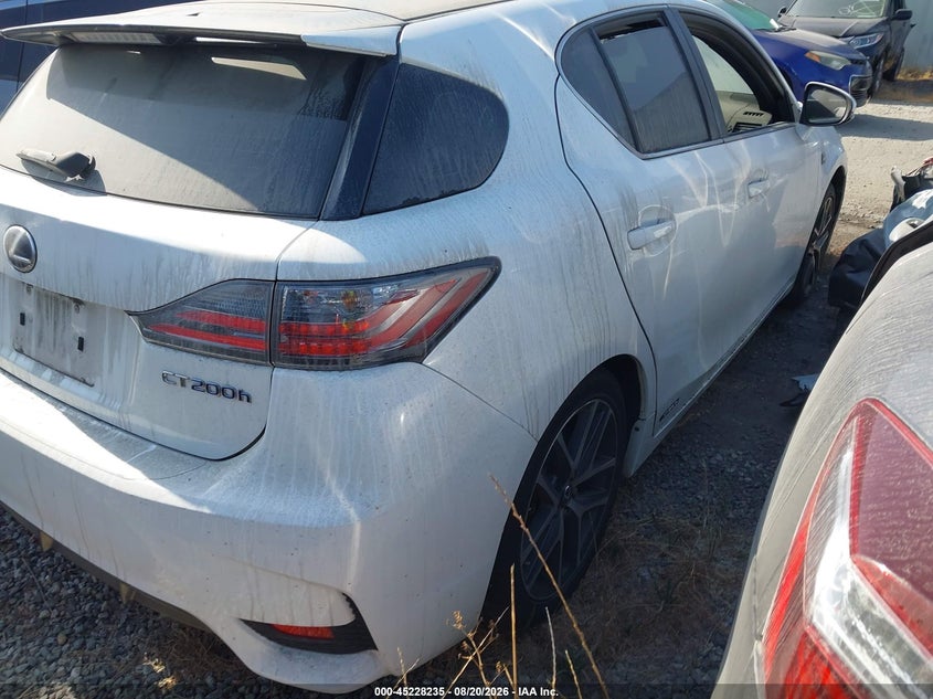 Vin: jthkd5bh1g2254360, lot: 45725996, lexus ct 200h 20164