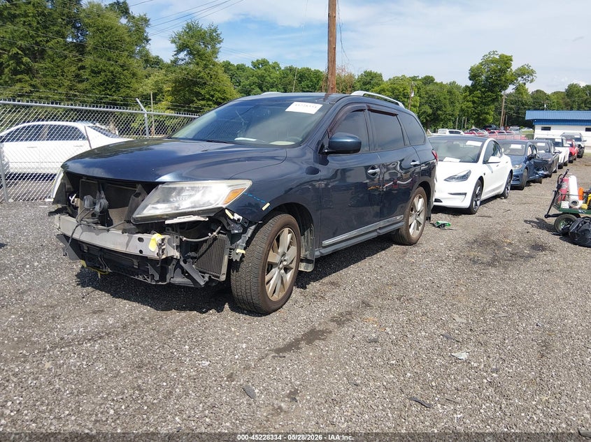 Vin: 5n1ar2mn2gc655826, lot: 45726095, nissan pathfinder platinum 20162