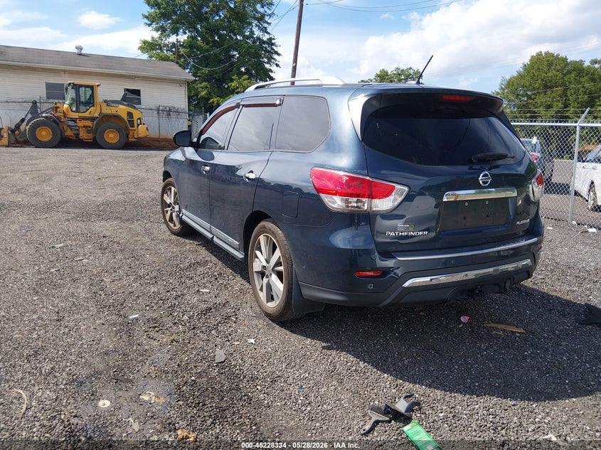 Vin: 5n1ar2mn2gc655826, lot: 45726095, nissan pathfinder platinum 20163