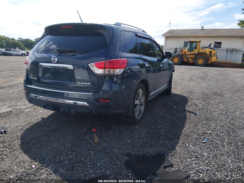 Vin: 5n1ar2mn2gc655826, lot: 45726095, nissan pathfinder platinum 20164