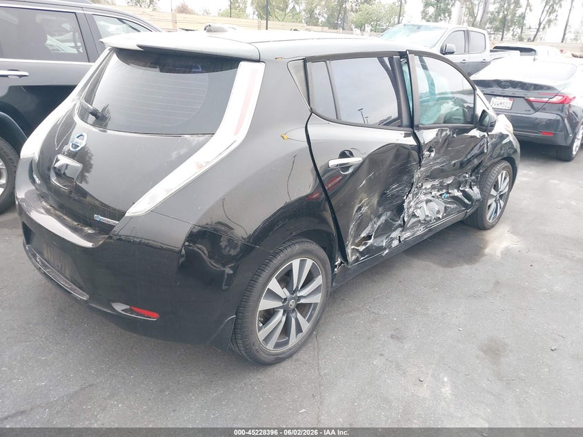 Vin: 1n4bz0cp3gc307362, lot: 45726157, nissan leaf sl 20164